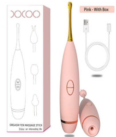 G-spot and clitoris stimulator massager