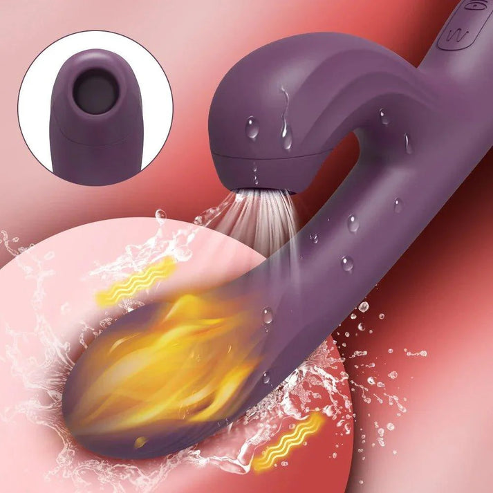 Thrusting Dildo Sucker G Spot Vibrator - detail view