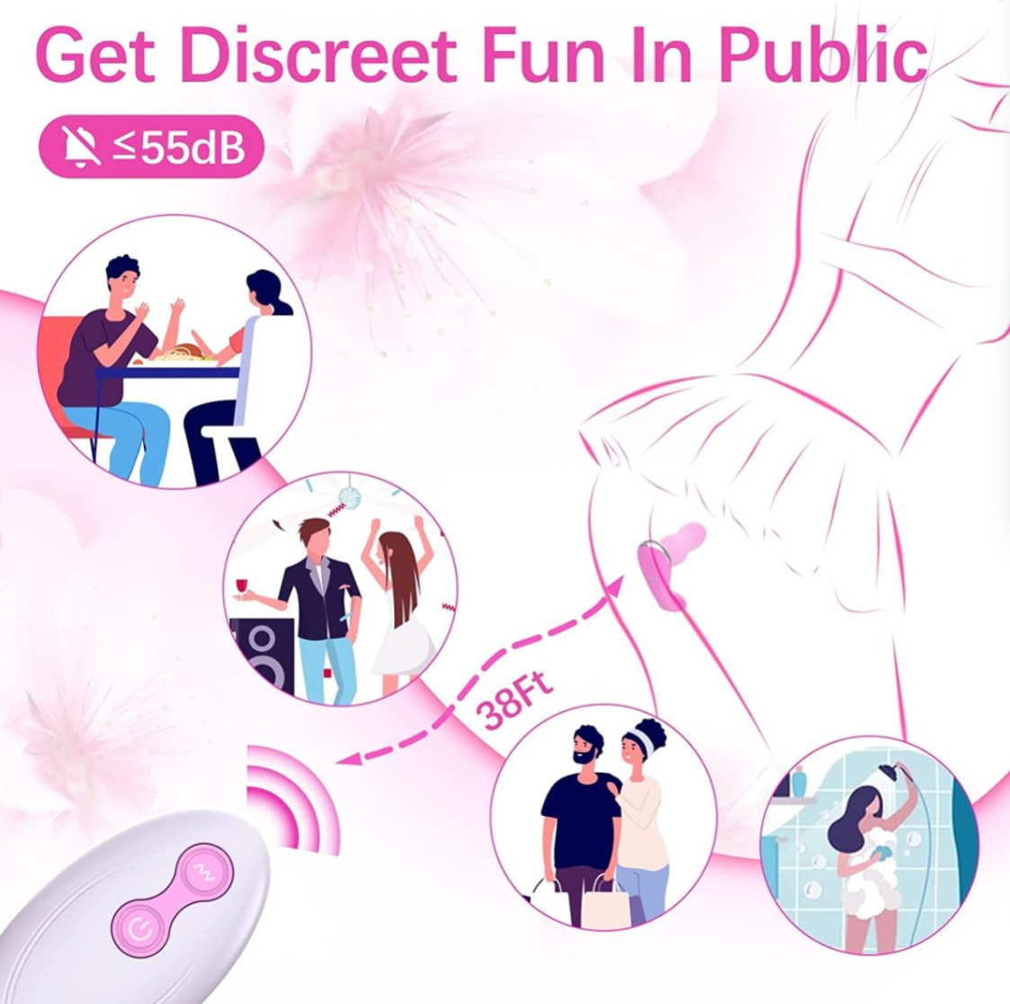 Thrusting & Vibrating Wearable Super Quiet Butt Plug - additional view