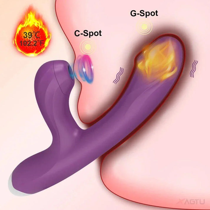 Thrusting Dildo Sucker G Spot Vibrator - additional view