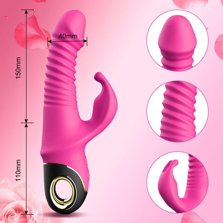 Rabbit Vibrator Automatic Telescopic Rotation G-Spot Clitoris Stimulator — view 4