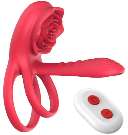 Multi Functional Double Penis Cock Rings with remote control