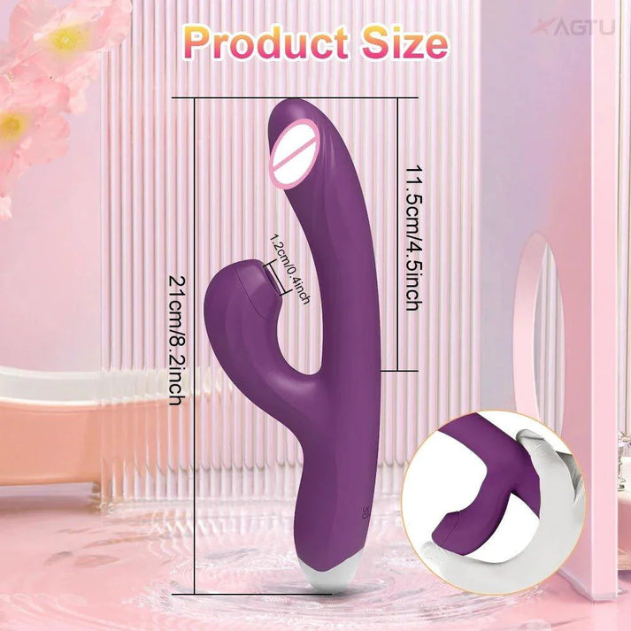 Thrusting Dildo Sucker G Spot Vibrator - alternate view