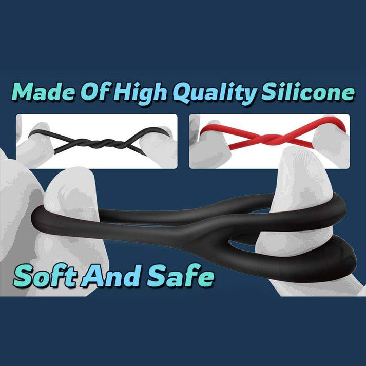 Classic Silicone Cock Penis Rings - additional view