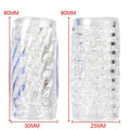 9cm Transparent Male Masturbator - product detail image