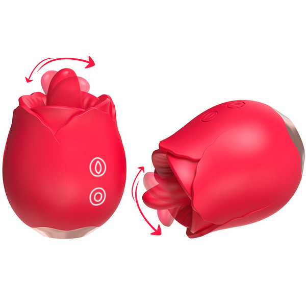 Rose tongue licking vibrating egg female vibrating adult sexual vibrator