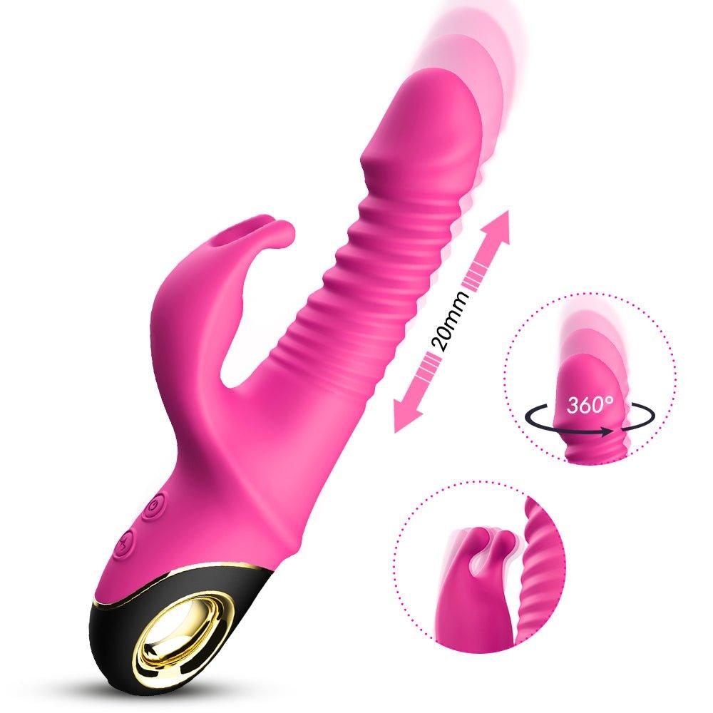 Rabbit Vibrator Automatic Telescopic Rotation G - Spot - product detail image