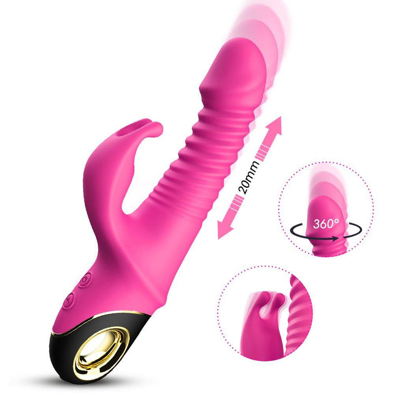 Rabbit Vibrator Automatic Telescopic Rotation G-Spot Clitoris Stimulator — view 8