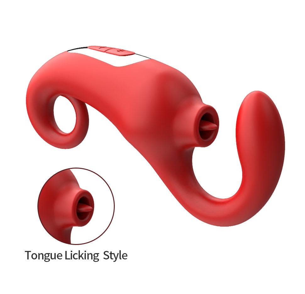 Suck, Lick the Tongue and Pat the Orgasm Vibrator - alternate view