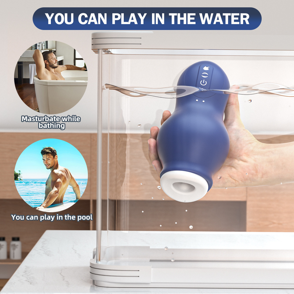 Fully Automatic Dragon Suction Airplane Cup Glans Vibration Massager Adult Sex Toy for Male Masturbation Exercise — view 8