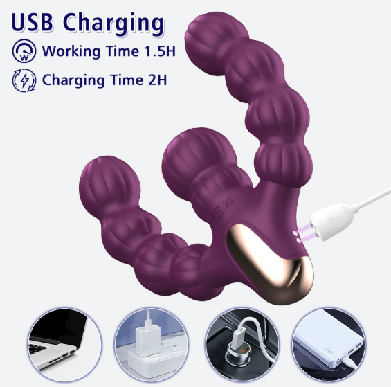 Pull Bead Stick Two - End Vvibrating Massage - alternate view