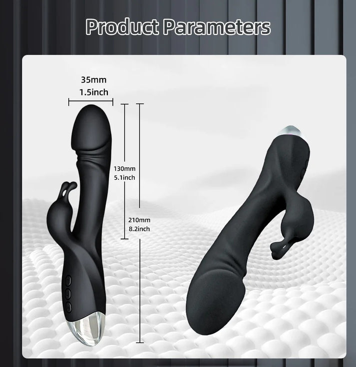Nipple Massage Dildo Rabbit Vibrator Adults Sex Toy — view 6