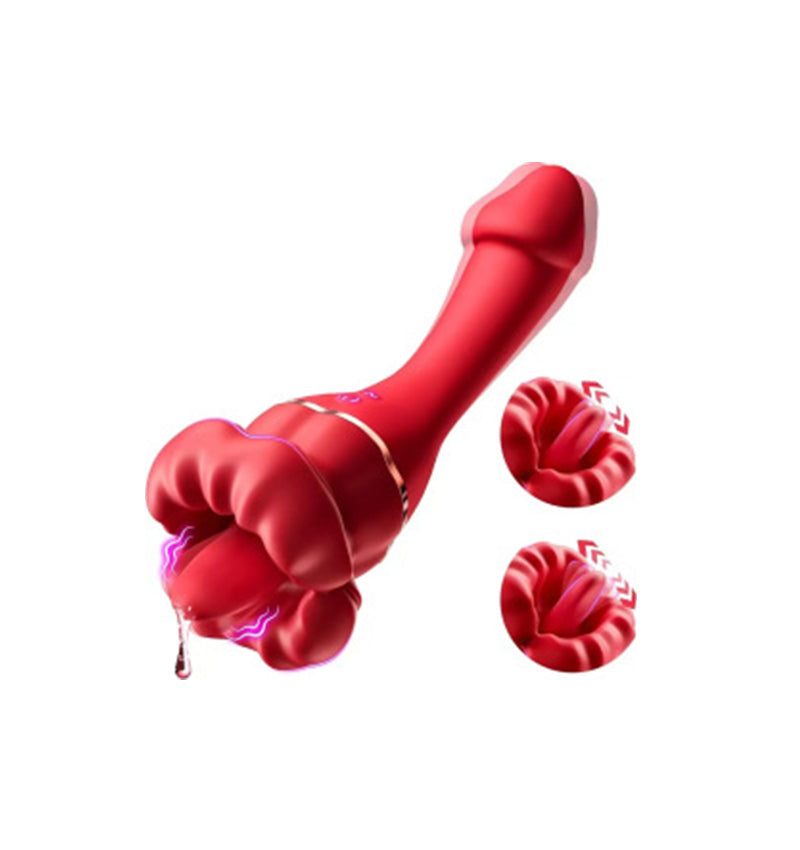 Lips-Shaped Dual-Action Vibrator