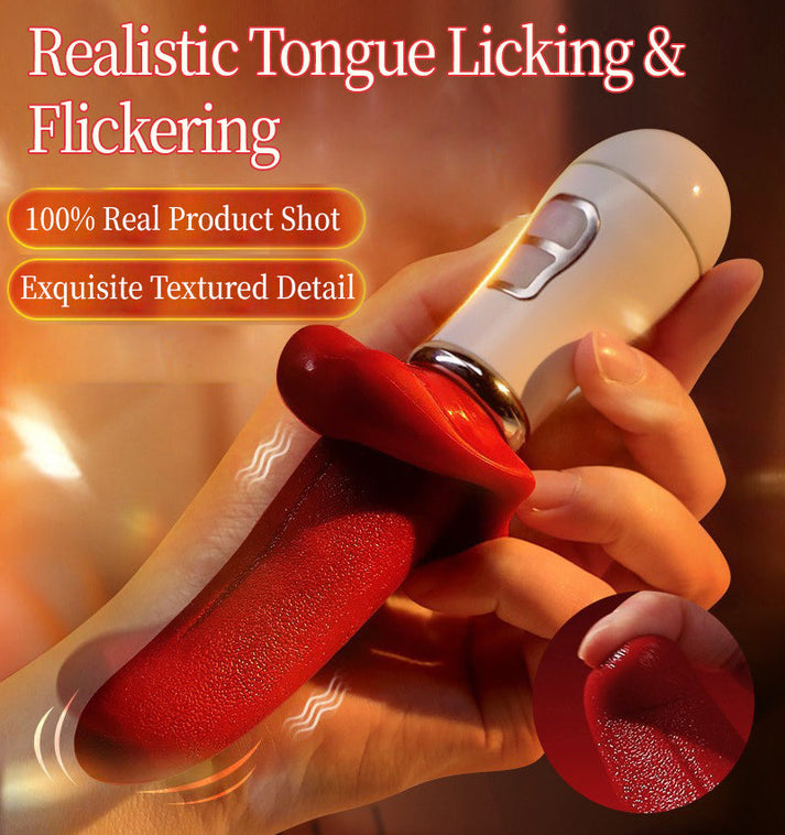 Tongue Licking Vibrator for Women, Realistic Tongue-Style Clitoral Stimulator Egg — view 4