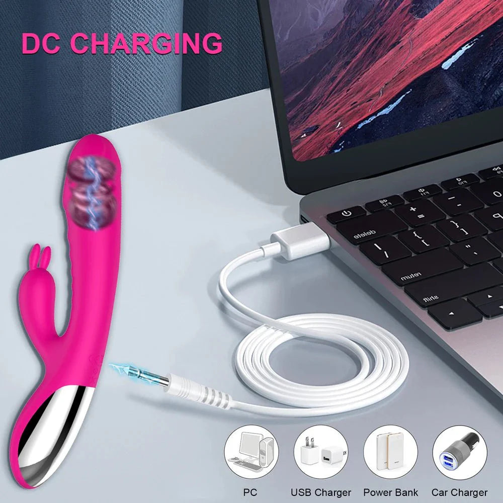 10 Speed Dildo Rabbit Vibrator Dual Vibration - extra detail view