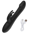 Dual-arm massager shown in multiple angles with smooth silicone coating.