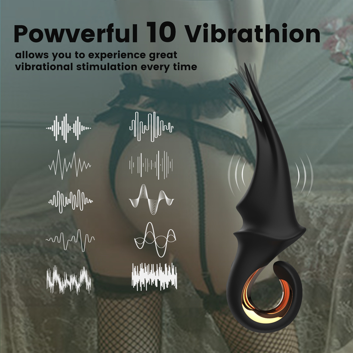 10 Modes G-spot Vibrator Unique Design Vibrating Massager Female Cliroris Stimulator Silicone Vibrating Dildo Sex Toy — view 5