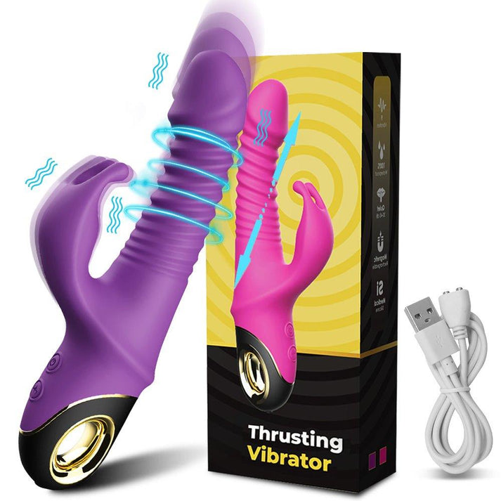 Rabbit Vibrator Automatic Telescopic Rotation G-Spot Clitoris Stimulator — view 2