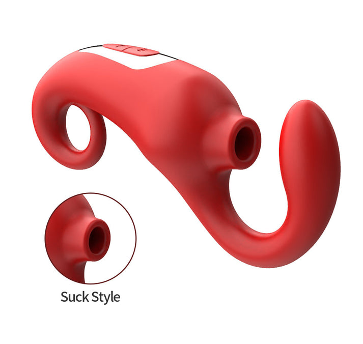 Suck, lick the tongue and pat the orgasm vibrator — view 2