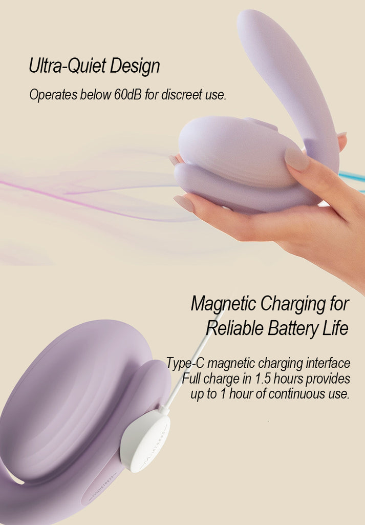 Smart App-Controlled Suction & Vibration Vibrator — view 3
