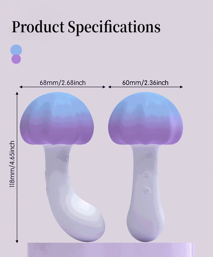 Mushroom Shape Dual Vibration Massager — Multi-Frequency Powerful G-Spot Stimulator — view 2