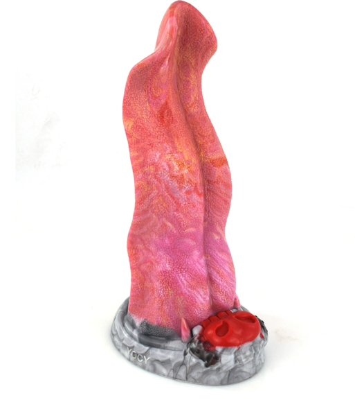 Colorful wolf tongue dildos anal toys — view 2