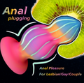 SM New Fluorescent Anal Plug with Anal Dilation Massage - alternate view