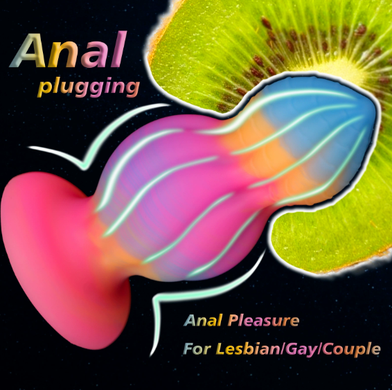 SM New Fluorescent Anal Plug With Anal Dilation Massage