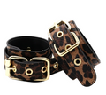 SM Leopard Print Eye Masks Handcuffs - alternate view