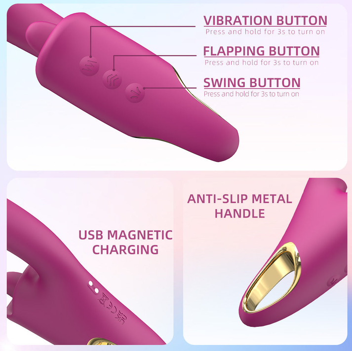 Tongue licking vibrator G-spot adult feminine products female masturbation — view 3