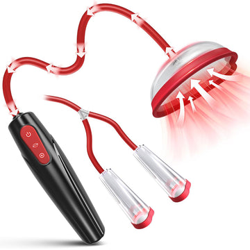 Waterproof Suction Vibrator Kit with ABS+PP Construction, Strong Suction Power