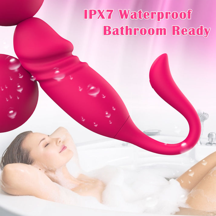 APP Thrusting Wearable Vibrator Realistic Tip Remote - gallery view