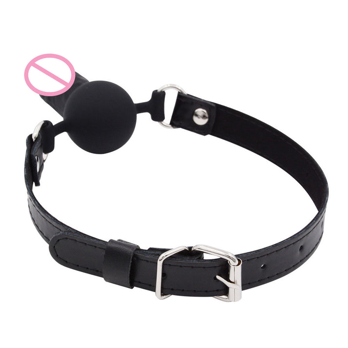 Leather Mouth Gag for Consensual Role Play — view 5