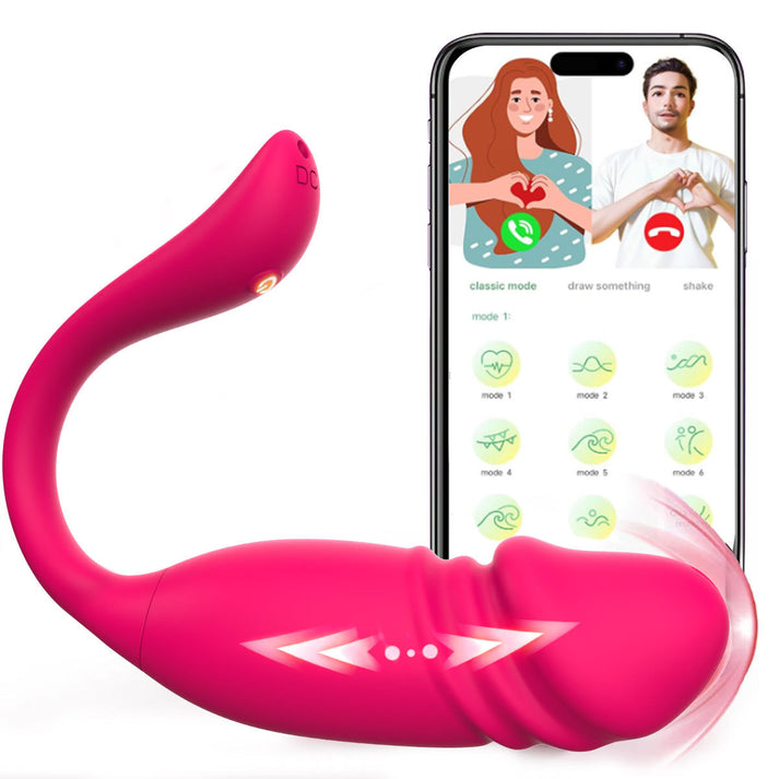 APP Thrusting Wearable Vibrator Realistic Tip Remote - detail image