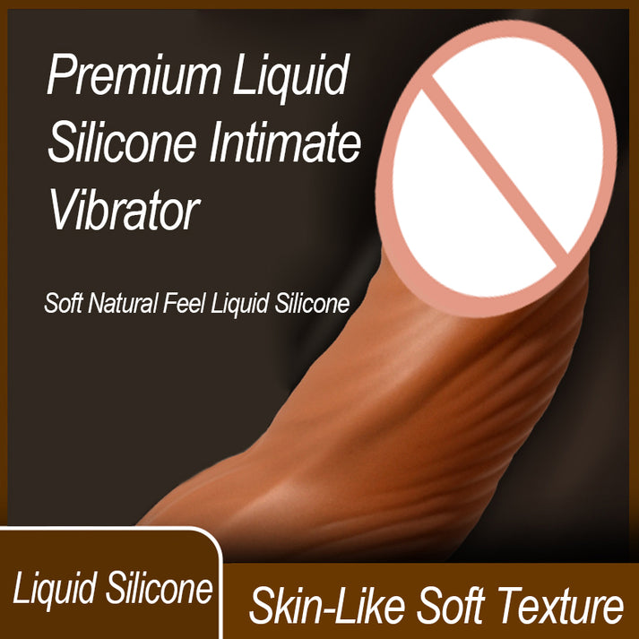 Waterproof Liquid Silicone Intimate Vibrator with Suction Base & Textured Surface — view 6