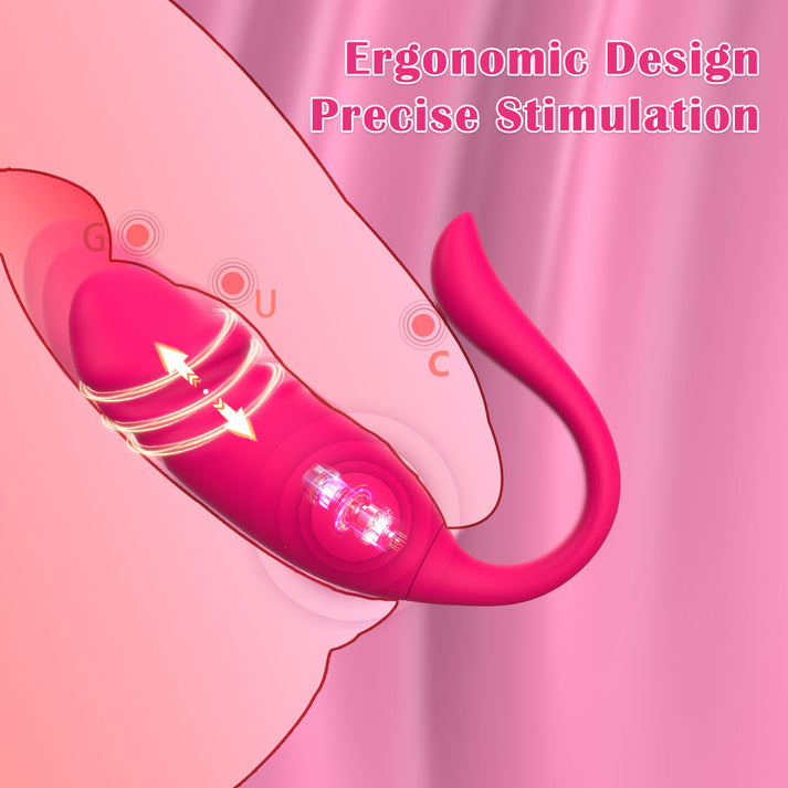APP Thrusting Wearable Vibrator Realistic Tip Remote - alternate view