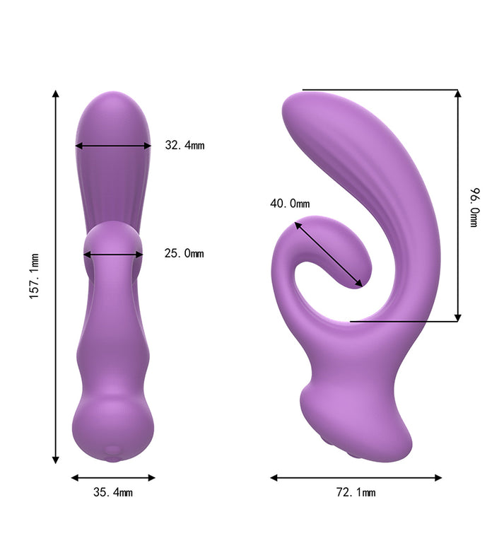Silicone Powerful Vibrator for Women, Ultra Quiet Design Personal Massager — view 2