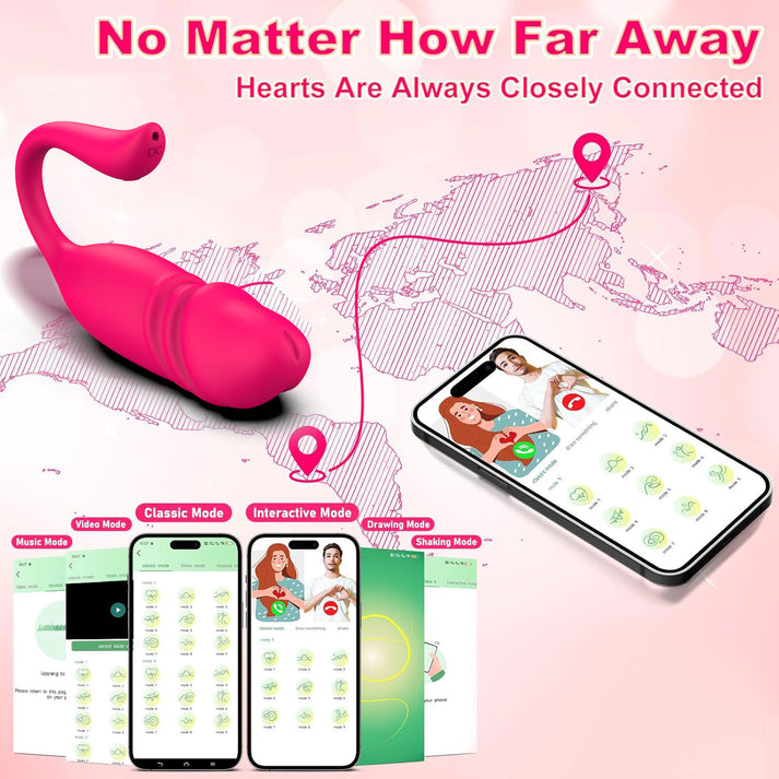 APP Thrusting Wearable Vibrator Realistic Tip Remote - additional view