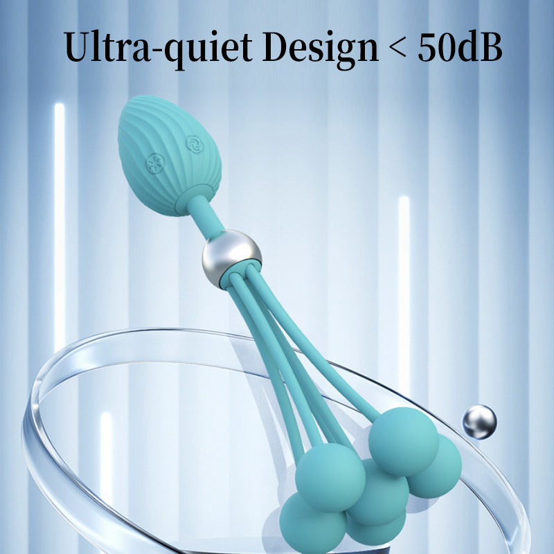 Men and women adult toys, couples shared posterior multi-bead anal plug, insertable vibrating — view 5