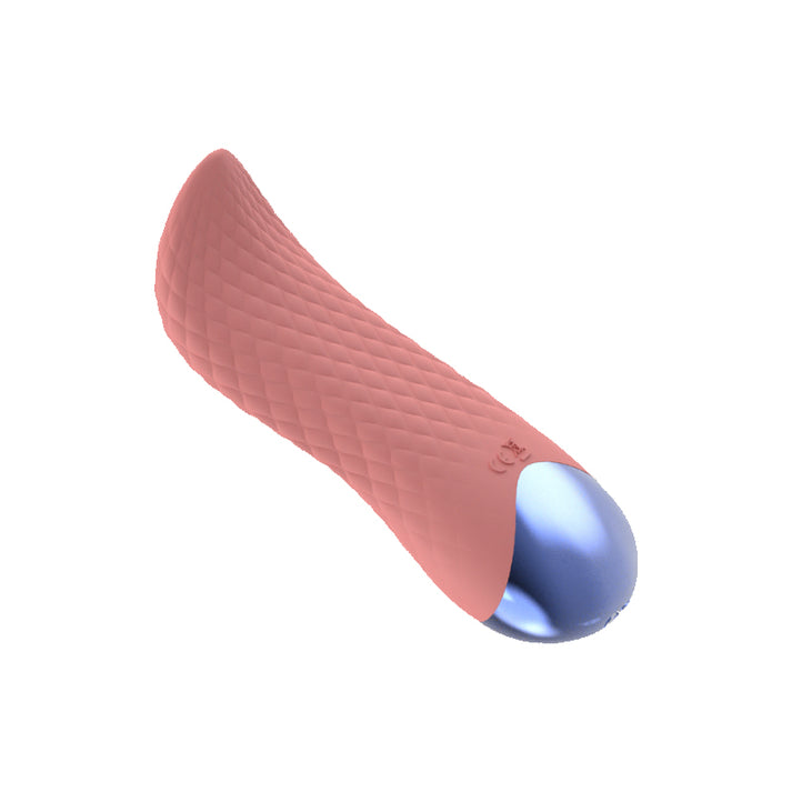 Liquid silicone vibrator with realistic tongue-shaped flexible tip