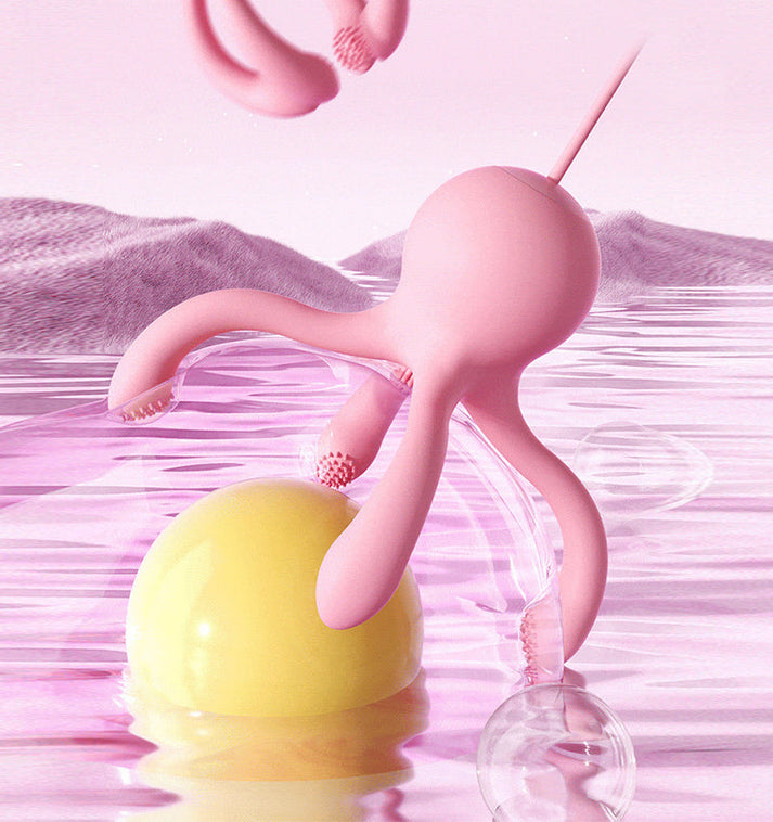 Octopus Breast Vibrator, Female Chest & Nipple Stimulation Massager — view 2