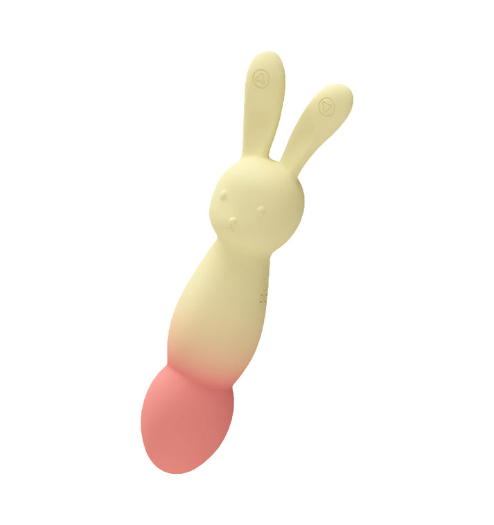 Fully coated silicone rabbit vibrator, soft and flexible, unisex use