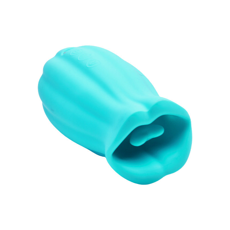 Compact clitoral stimulator with soft flicking tongue tip