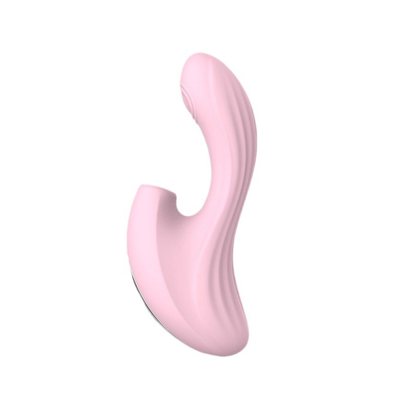 Suction Rabbit Vibrator – Tapping Tip, Magnetic Charging, Pink