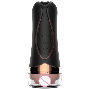 IPX7 Waterproof, 10 Vibration Modes Training Masturbator with Pressure Function