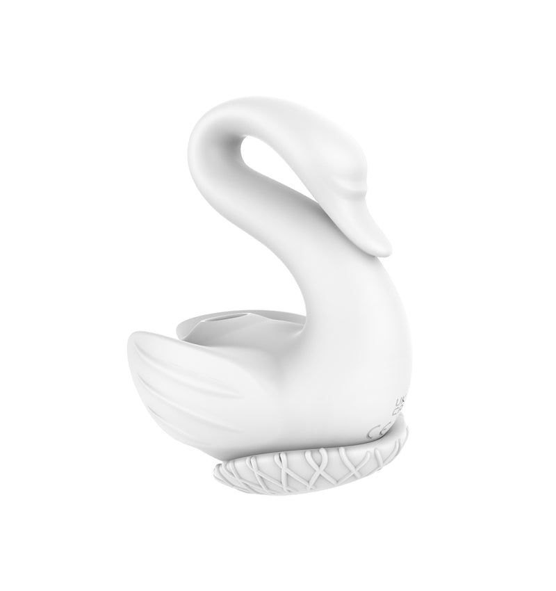Swan Shaped Suction & Vibration Wand Massager for Women