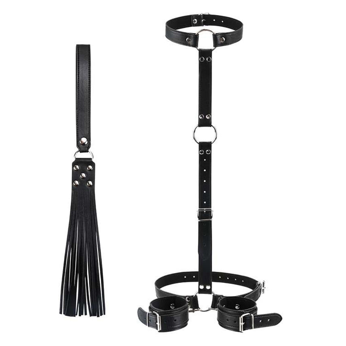 PU Leather Bondage Set – Wrist & Waist Cuff Combo — view 4