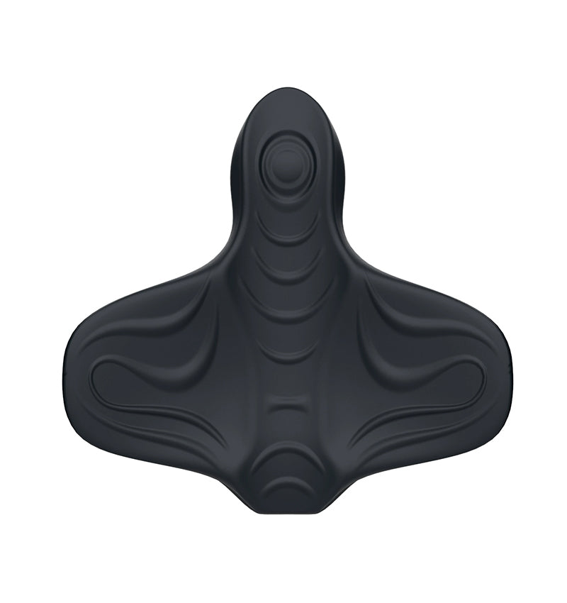 Small soft silicone travel vibrator with smooth rounded body