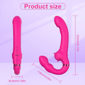 Dual - Ended Couples Vibrator - 10 Vibration Modes with - gallery image