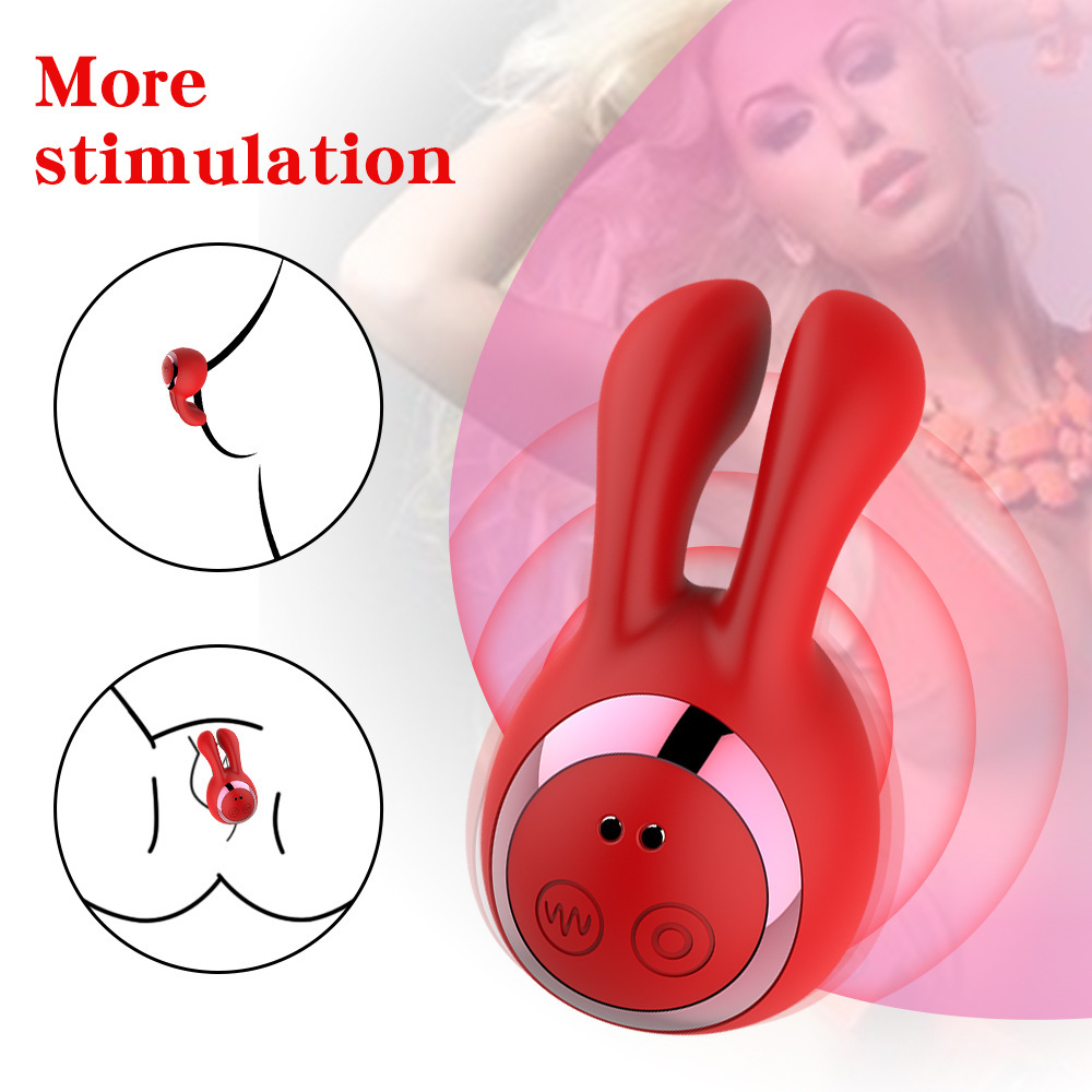 Silicone Rabbit Vibrator with Dual Sucking and Vibrating - additional view